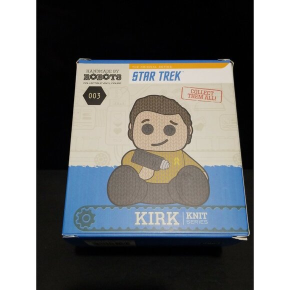 Star Trek Kirk Handmade by Robots Vinyl Figure 003 Knit Series NEW - Picture 4 of 5